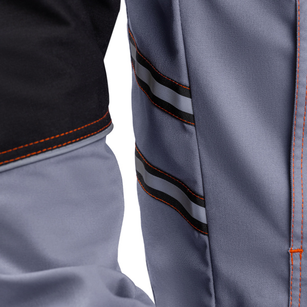 Костюм РИВЕР с БР (серый/черный/оранжевый)