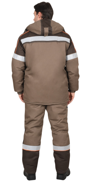 Костюм СИРИУС-РОДОС-РОСС СОП зимний с БР (св.коричневый/т.коричневый)