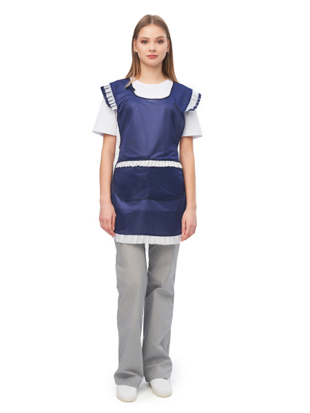 Фартук-сарафан нейлоновый (т.синий)