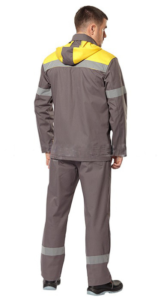 Костюм  Ойл тэк (серый+желтый)