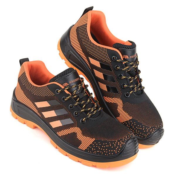 Полуботинки ЛИДЕР ИМПОРТ 8731/1 ПУ-ПУ с КП (черный/оранжевый)