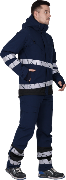 Куртка ACTIVE утепленная (синий/черный)
