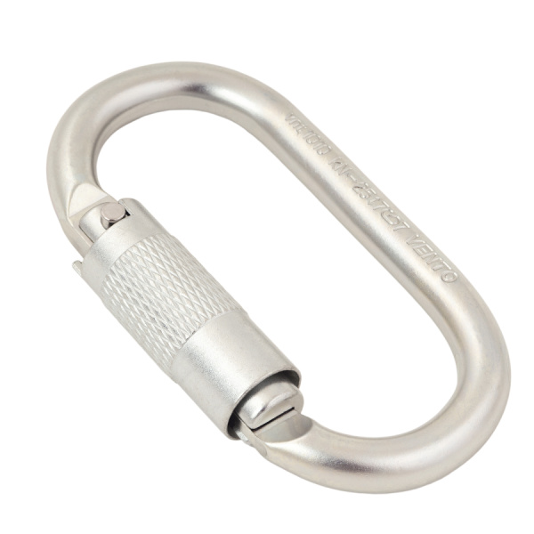 Карабин СТАЛЬНОЙ ОВАЛ с байонетной муфтой 16мм