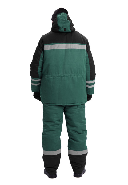 Костюм ЗИМНИК зимний с БР (т.зеленый/черный)