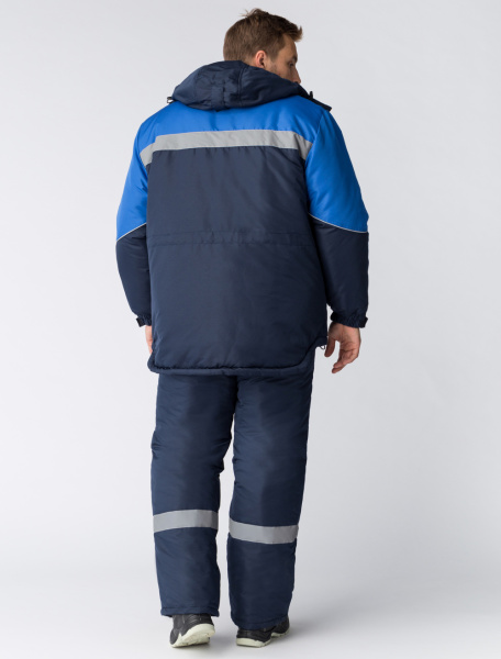 Костюм БАРРИК-2 СОП К. зимний с ПК (т.синий/васильковый)
