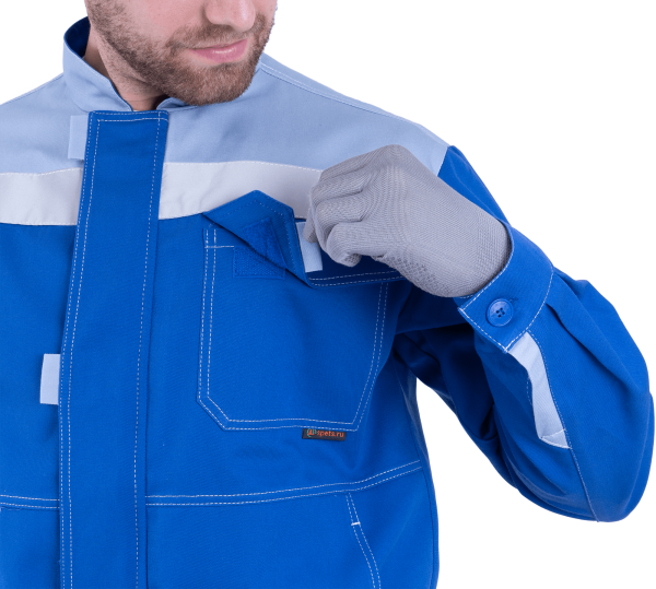 Костюм РАЦИОНАЛИЗАТОР с ПК (василёк/серый)