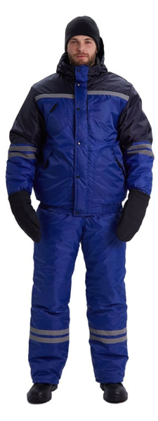 Костюм СТИМ зимний с ПК (василек/т.синий)