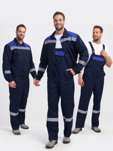 Костюм ЛИГОР-2 ПРЕМИУМ СОП с ПК (т.синий/васильковый)