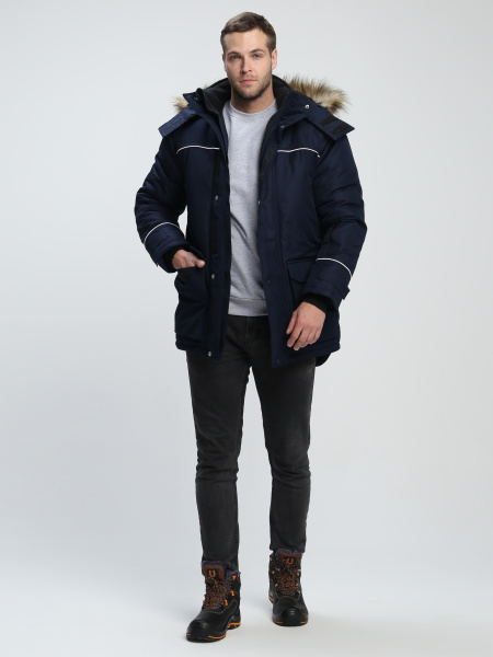 Куртка АЛЯСКА-ЛЮКС зимняя (т.синий)