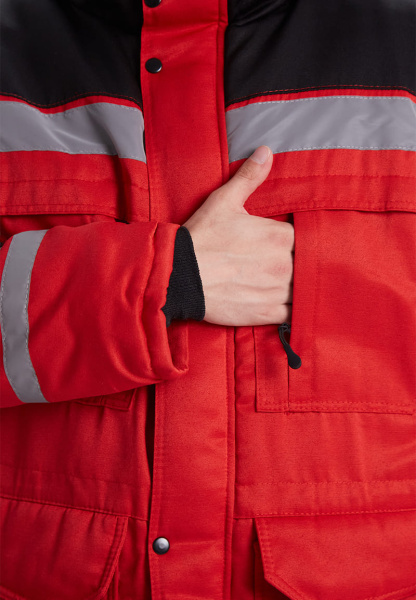 Костюм ЗИМНИК зимний с БР (красный/черный)