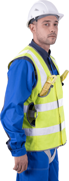 Жилет-накидка сигнальный для страховочной привязи