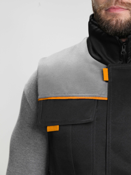 Жилет ФЛОФТ зимний (черный/серый)