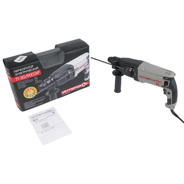 Перфоратор ИНТЕРСКОЛ П-30/900ЭР SDS PLUS 900Вт 3.3Дж