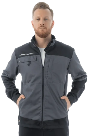 Куртка BRODEKS KS 234 (серый/черный) с вашим логотипом