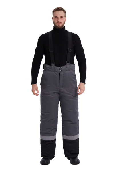 Костюм ЗИМНИК зимний с БР (т.серый/черный/красный)