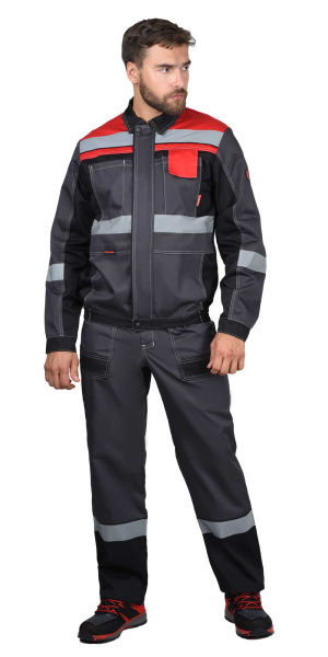 Костюм СИРИУС-ВИВАТ с СОП с ПК (черный/красный)