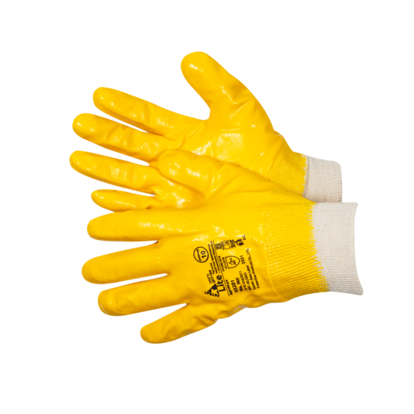 Перчатки ASTRA LITE с полной обливкой нитрилом (жёлтый)