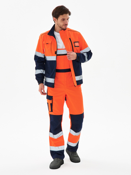 Костюм сигнальный PROFLINE SPECIALIST-2 с ПК (оранжевый/т.синий)