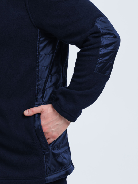 Куртка КЭМП флисовая с капюшоном (т.синий)