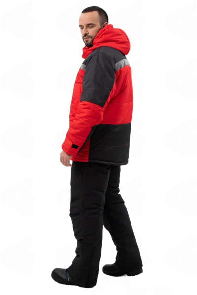 Куртка зимняя (красный/черный)