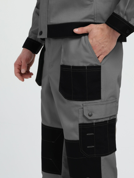 Костюм ВЕСТГАРД-1 с БР (т.серый/черный)