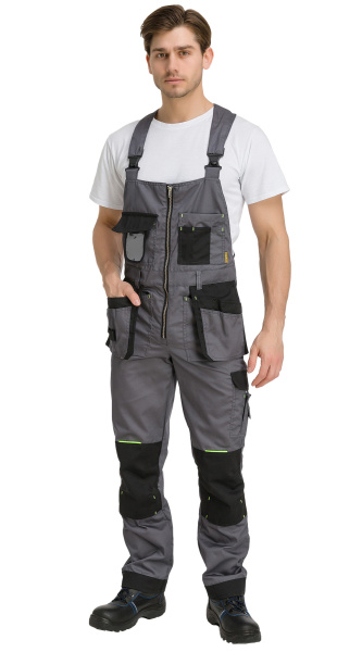 Костюм RONTA KS810 с ПК (т.серый/черный/лайм)