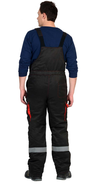 Костюм СИРИУС-ТИТАН зимний с ПК (черный/красный)