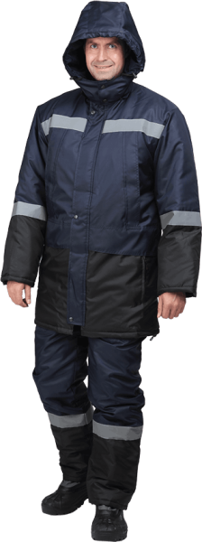 Костюм МЕРКУРИЙ зимний с ПК (т.синий/черный)