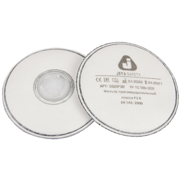 5521P3R Фильтр противоаэрозольный Jeta Safety класса P3 R ОТГРУЗКА КРАТНО 2 ШТ