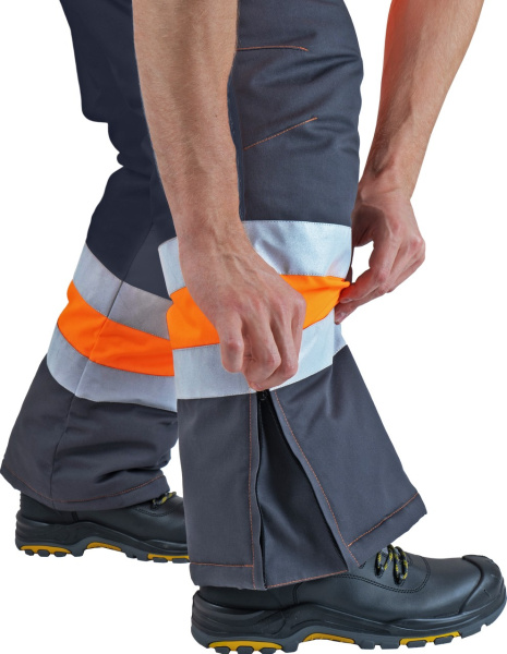 Костюм РЕФЛЕКТ-2 зимний I-III клим.пояс с ПК (оранжевый/серый)