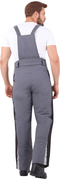 Брюки ХАЙ-ТЕК зимние (серый/черный)