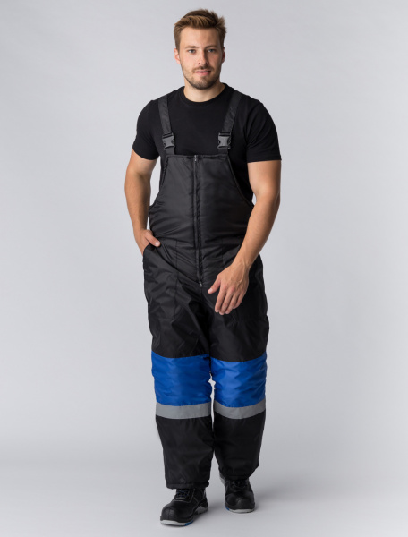 Костюм МЕГРЕС-2 СОП зимний с ПК (васильковый/черный)