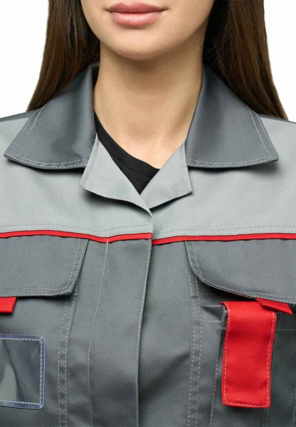 Костюм КАМА Л10-КБР женский с БР (серый/красный)