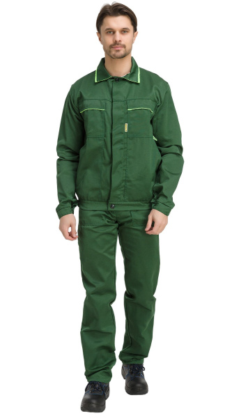Костюм RONTA KS622 с ПК (т.зеленый/лаймовый)