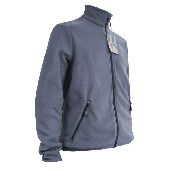 Куртка JF-01 флисовая на молнии (серый)