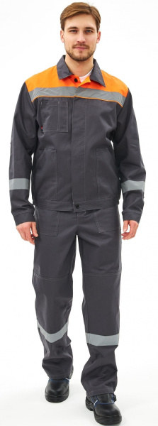Костюм ЛИПЕЦК-2 СОП CH с ПК (т.серый/оранжевый)