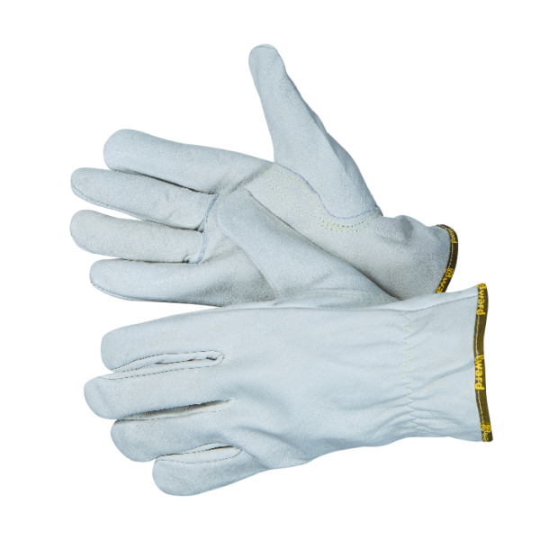 Перчатки FORCE цельнокожаные (белый)