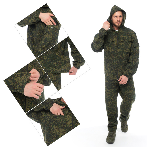 Костюм ПОГРАНИЧНИК с БР (кмф цифра зелёный)