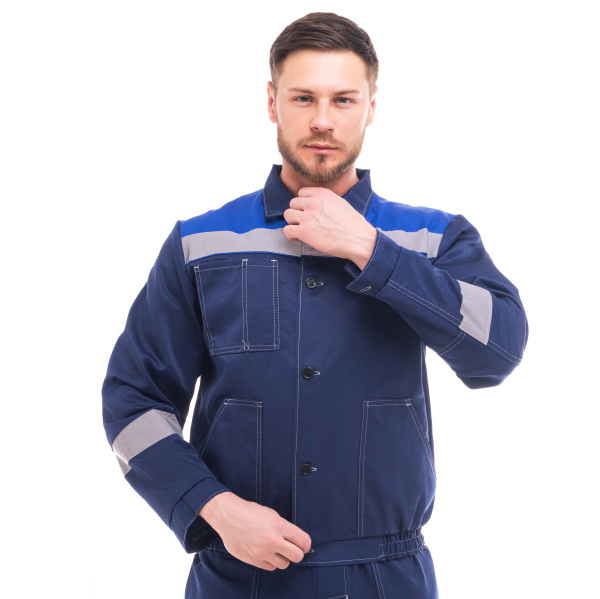 Костюм ЕНИСЕЙ с ПК (т.синий/васильковый)