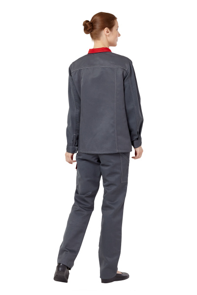 Костюм СТРАЙК женский с БР (серый/красный)