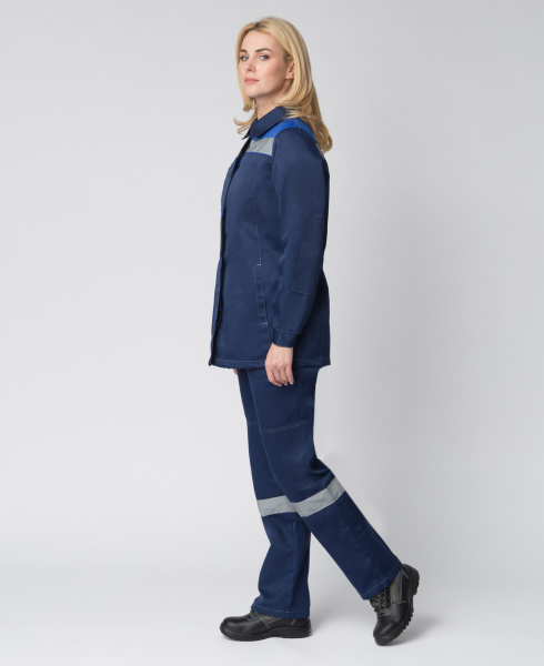 Костюм ВЕСНА-2 СОП NEW женский с ПК (т.синий/васильковый)