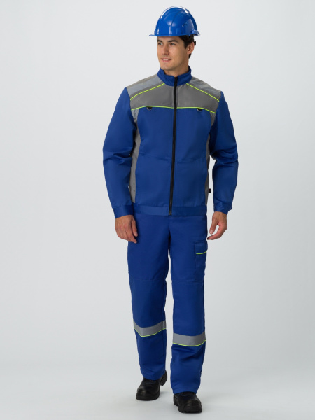 Костюм ПРАКТИК СОП с ПК (васильковый/серый)