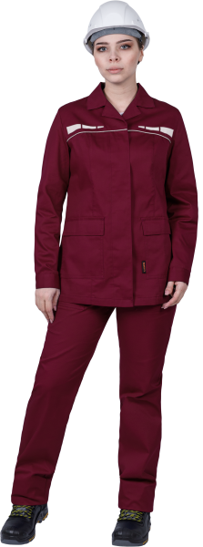 Костюм ОПЕРАТОР женский с БР (бордовый)