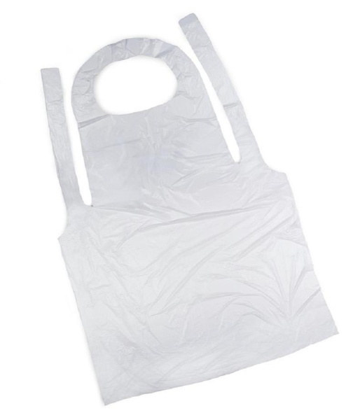 Фартук полиэтиленовый 76х120 см (белый) ОТГРУЗКА КРАТНО 1000 ШТ