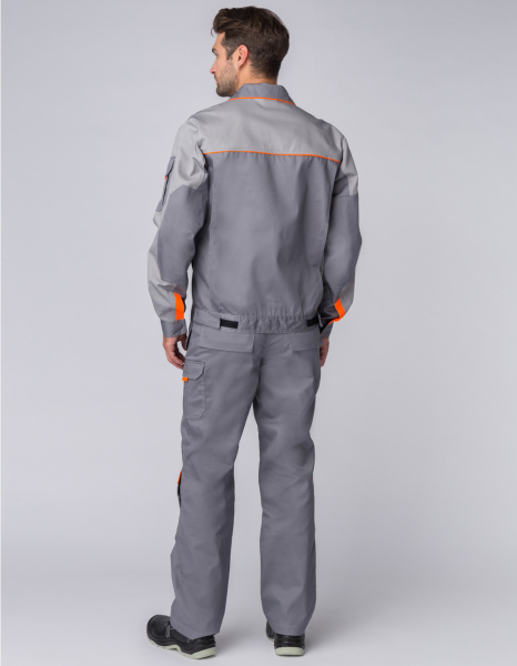 Костюм СОЮЗ-ПРОФЕССИОНАЛ-2 с ПК (серый/св.серый/оранжевый)