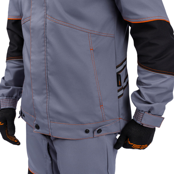 Костюм РИВЕР с БР (серый/черный/оранжевый)