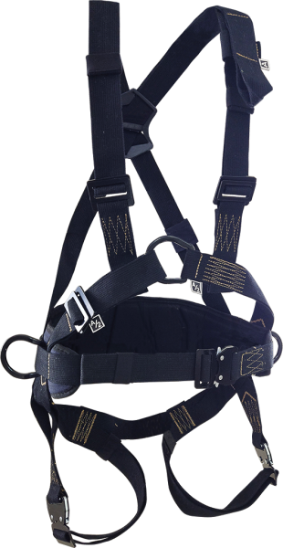 Страховочная привязь СП-04-01 (О) ФАСТ со спинным удлинителем, идентификационная книжка (черный)