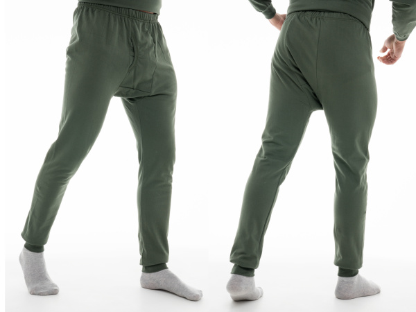 Белье нательное с начесом (олива)