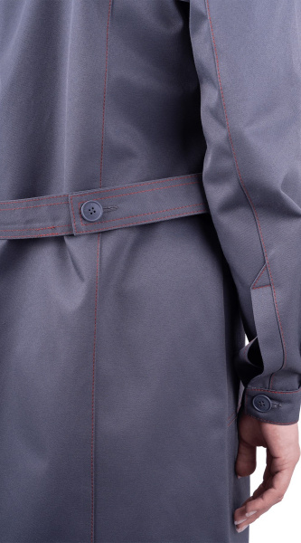 Халат RONTA HL8 женский (т.серый/красный)