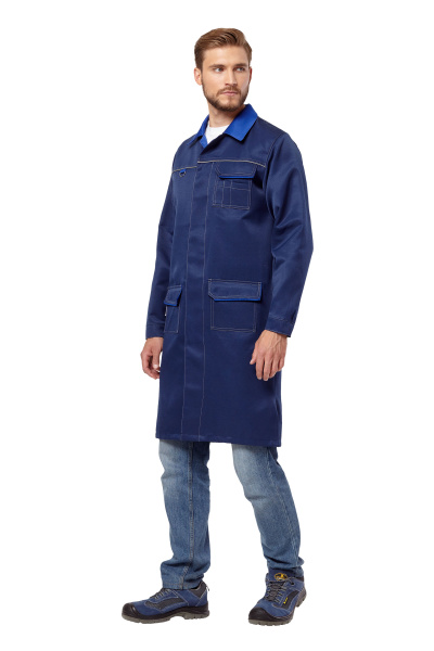 Халат СТРАЙК (т.синий/василек)